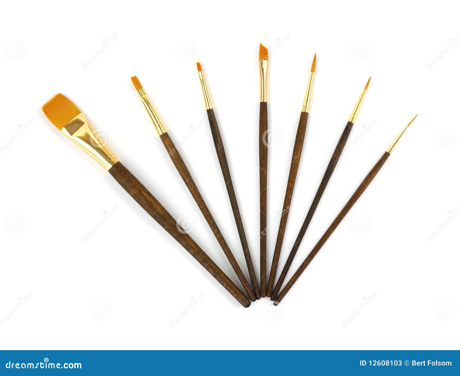 Assorted Acrylic Paint Brushes Stock Image Image of blending, glaze