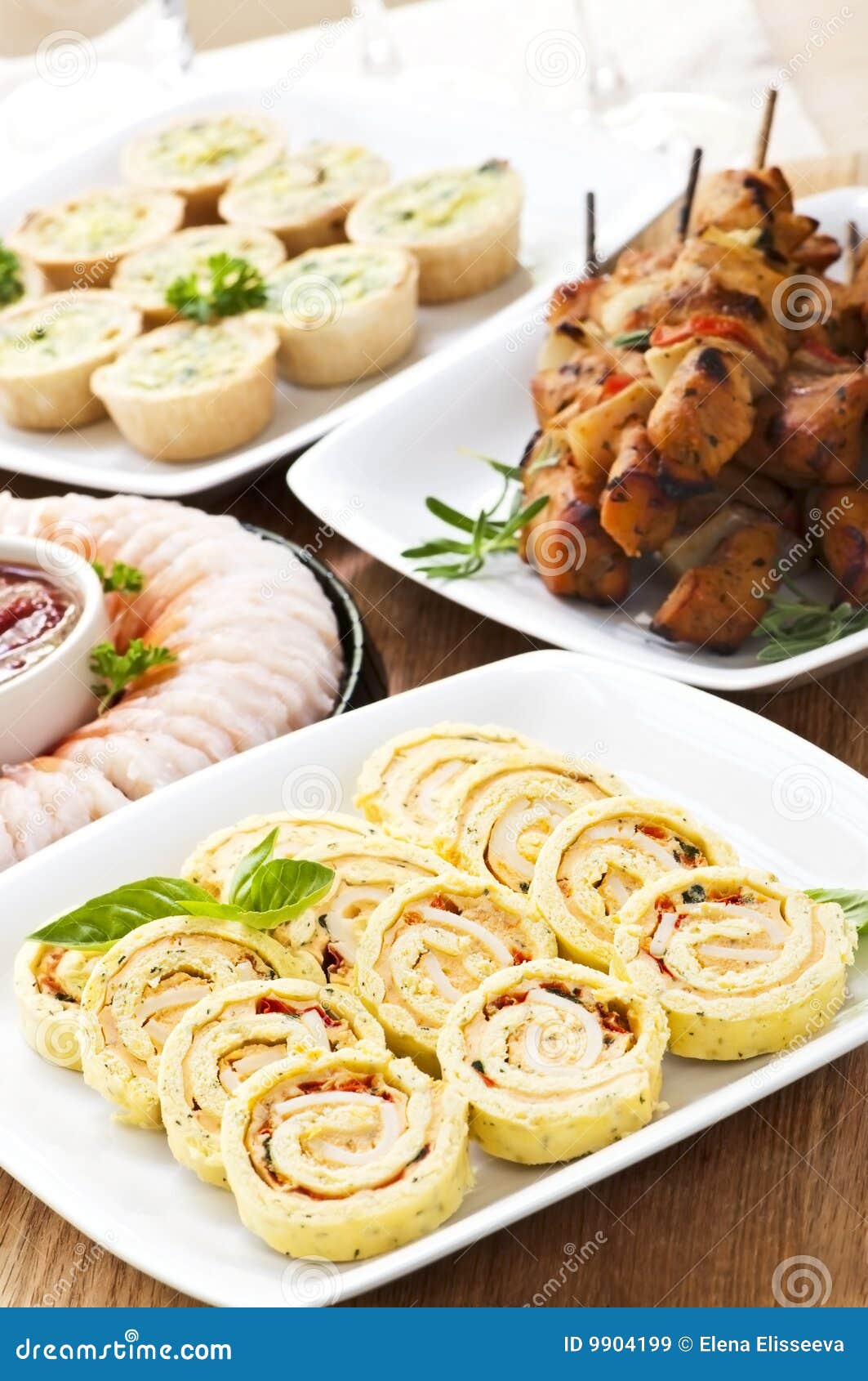Assorted appetizers stock image. Image of gathering, hosting - 9904199