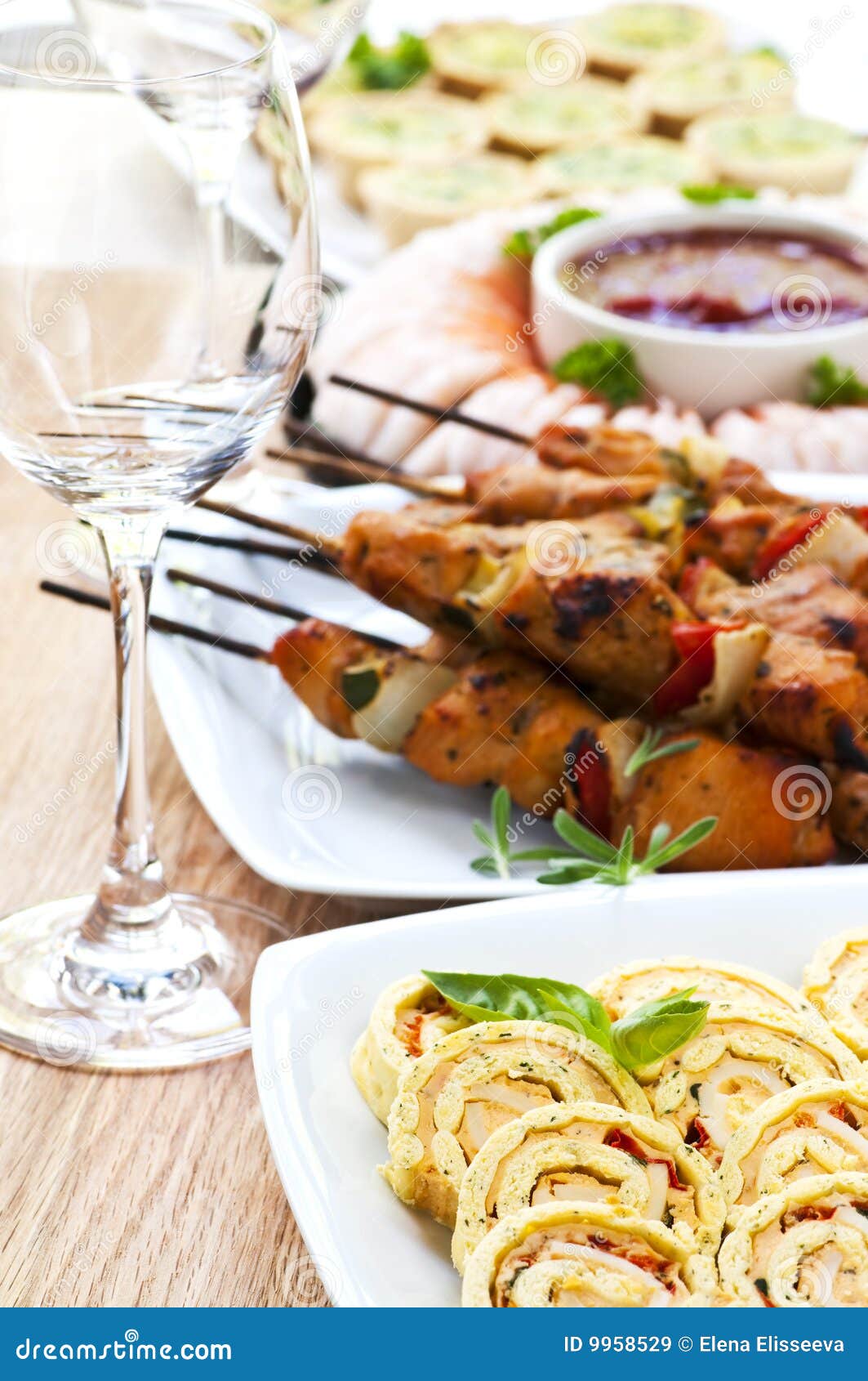Assorted appetizers stock image. Image of assortments - 9958529