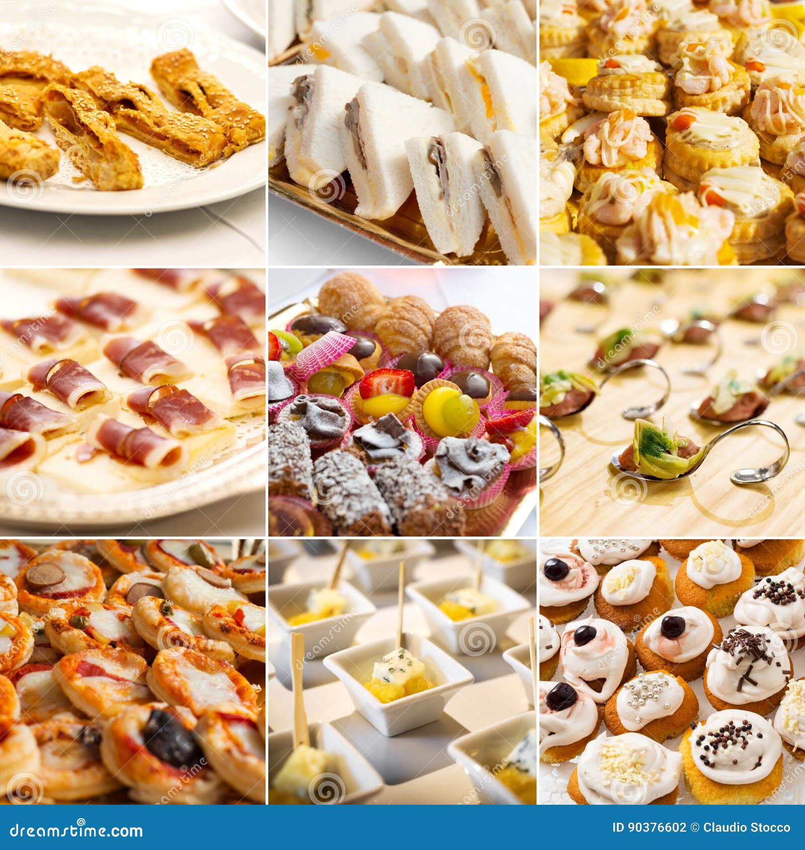 Assorted Appetizers Collage Stock Photo - Image of ingredient, dessert