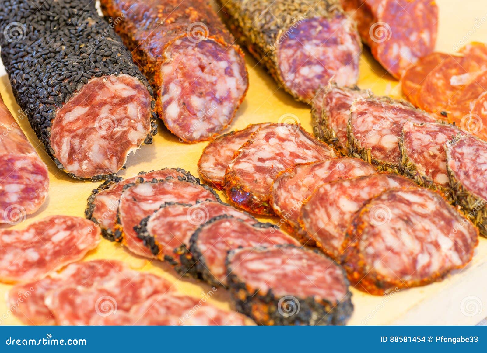 Assorted Catalan Spanish Salami Stock Photo Image of cuisine, dried