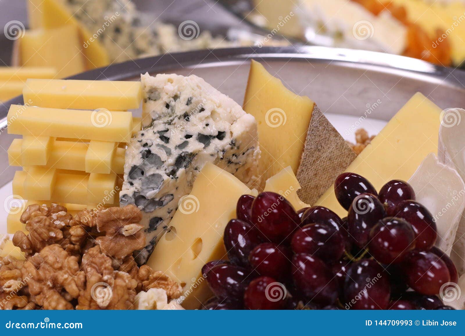 Assorted cheese platter stock image. Image of assorted 144709993