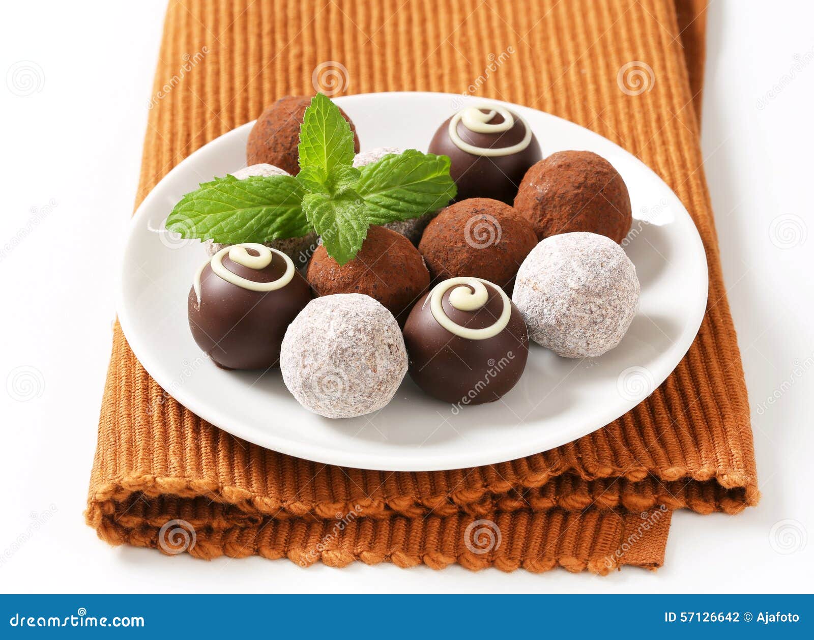 Assorted Chocolate Truffles Stock Photo Image of studio, dessert
