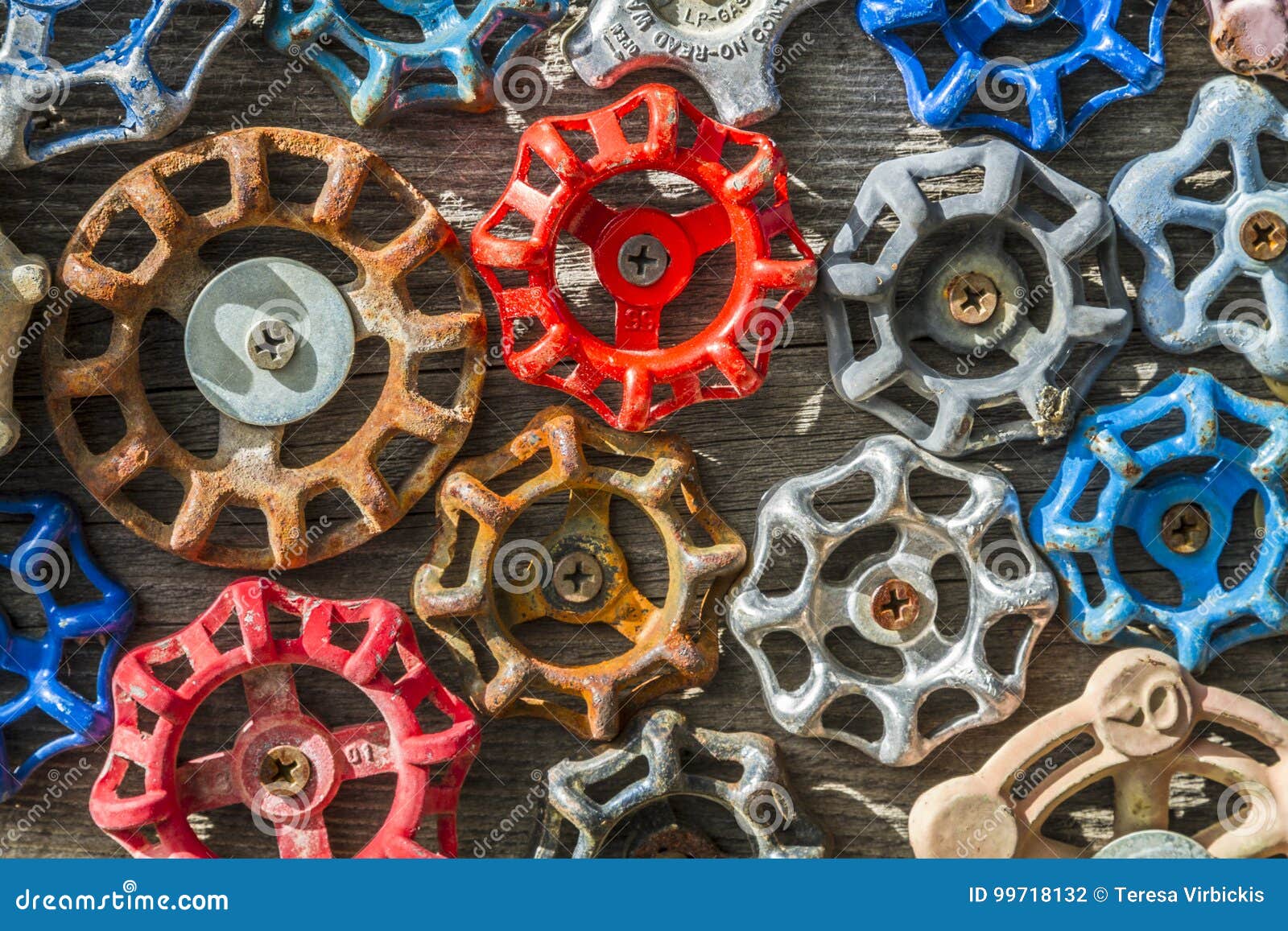 Assorted Collection of Water Value Knobs Stock Photo Image of faucet