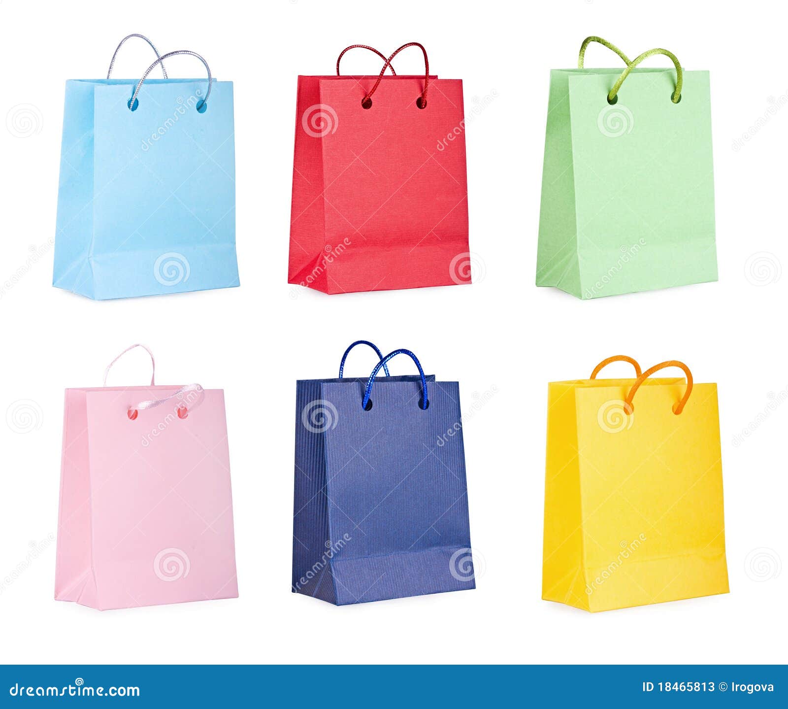 Assorted Colored Shopping Bags Stock Image Image of beautiful