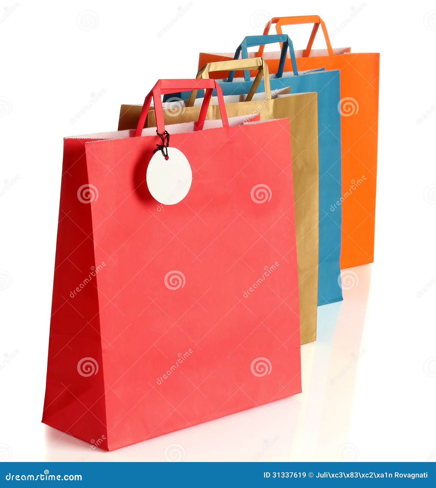 Assorted Colored Shopping Bags Stock Image Image of group, bags 31337619