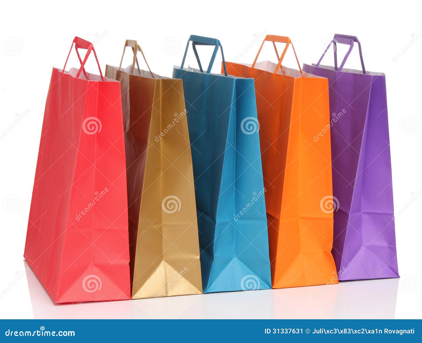Assorted Colored Shopping Bags Stock Image Image of merchandise, sell
