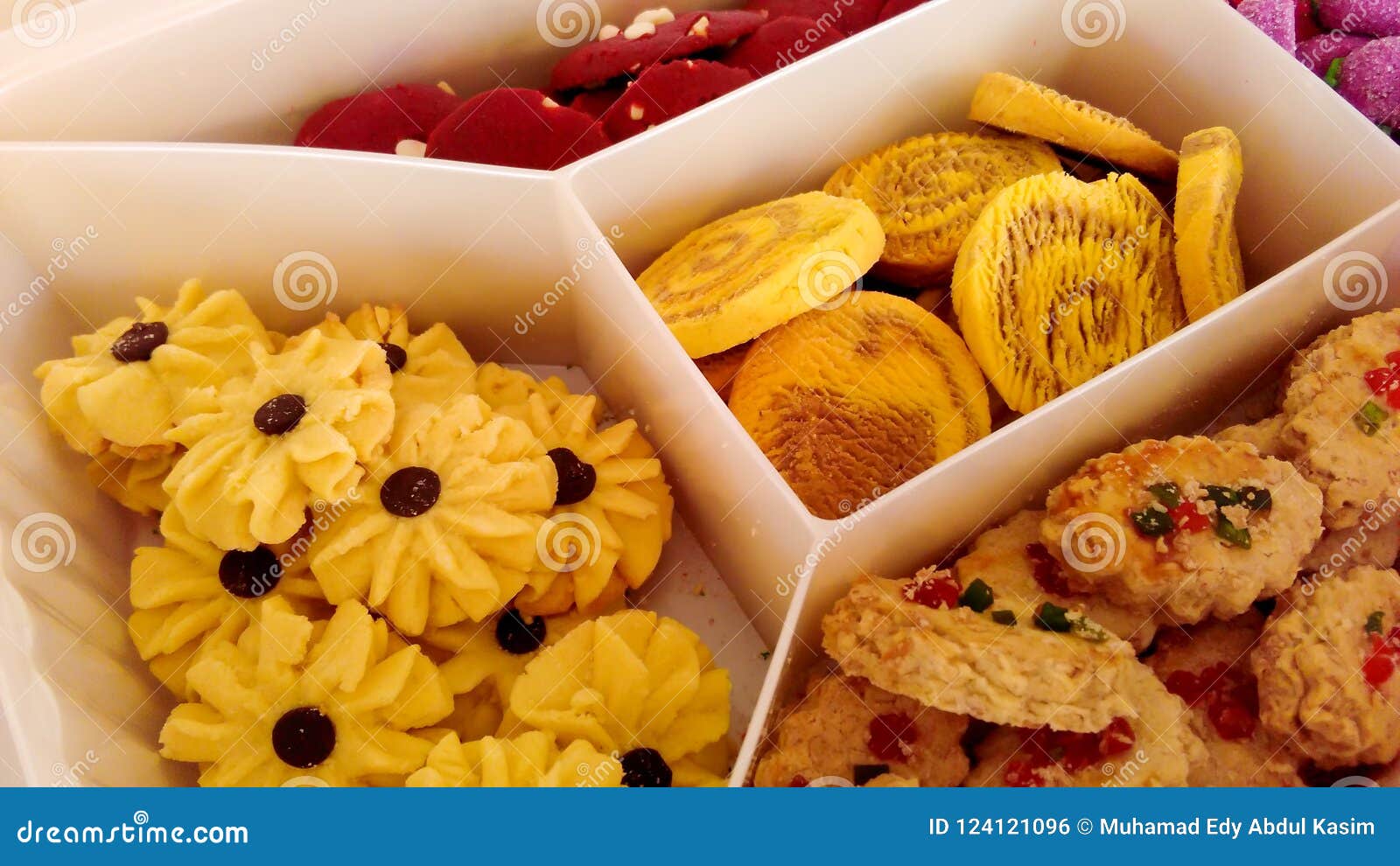 Assorted Cookies Aidilfitri Stock Photo - Image of 