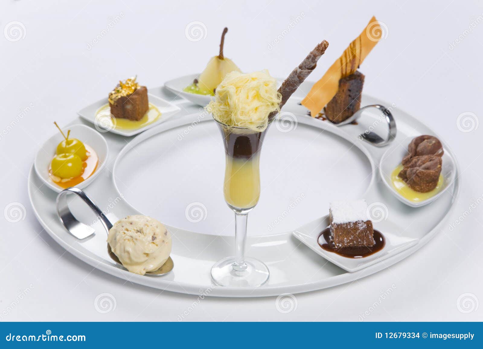 Assorted desserts stock photo. Image of crockery, luxury 12679334