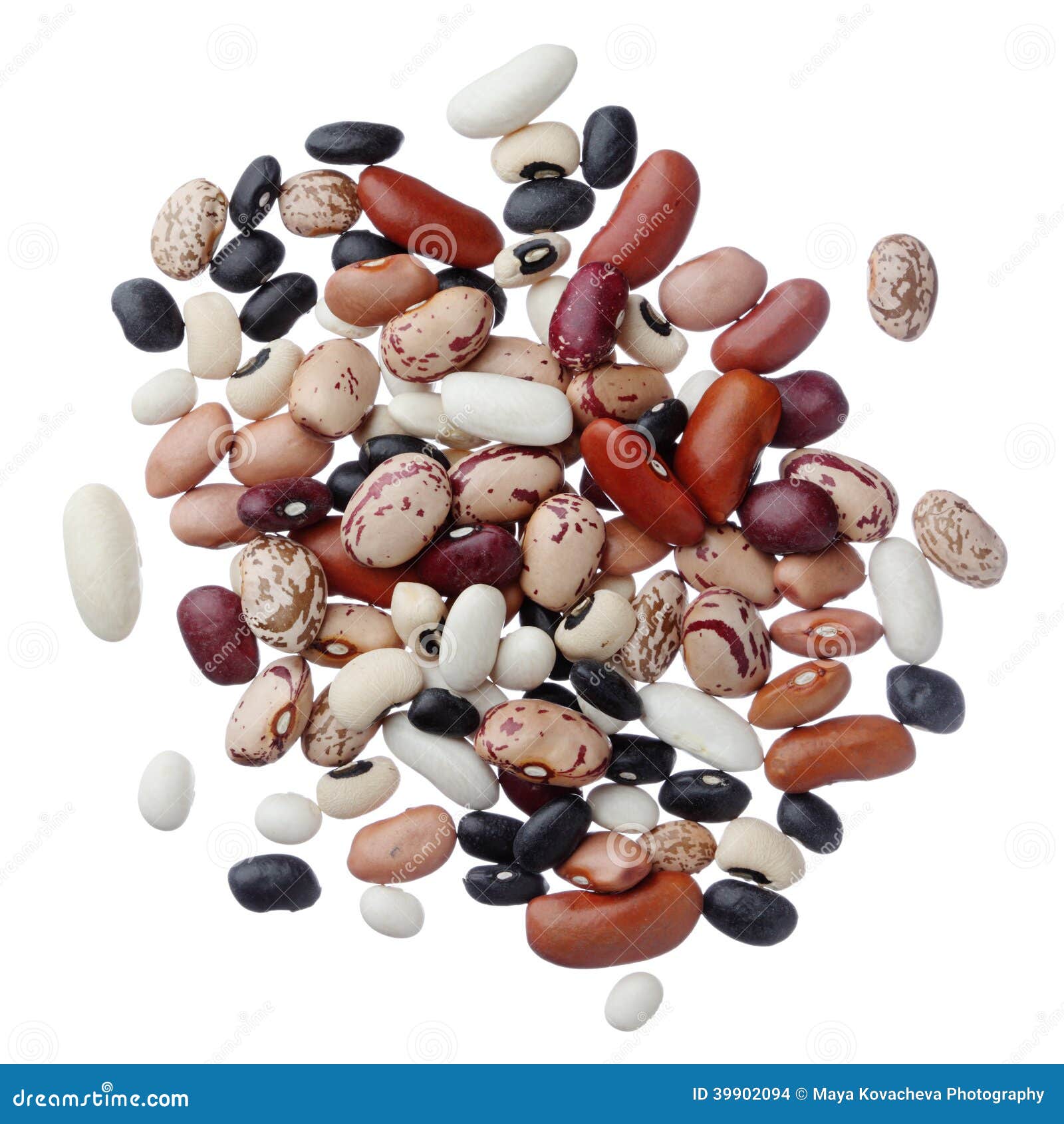 Assorted Dried Beans Isolated Stock Photo Image of kedney, pink 39902094
