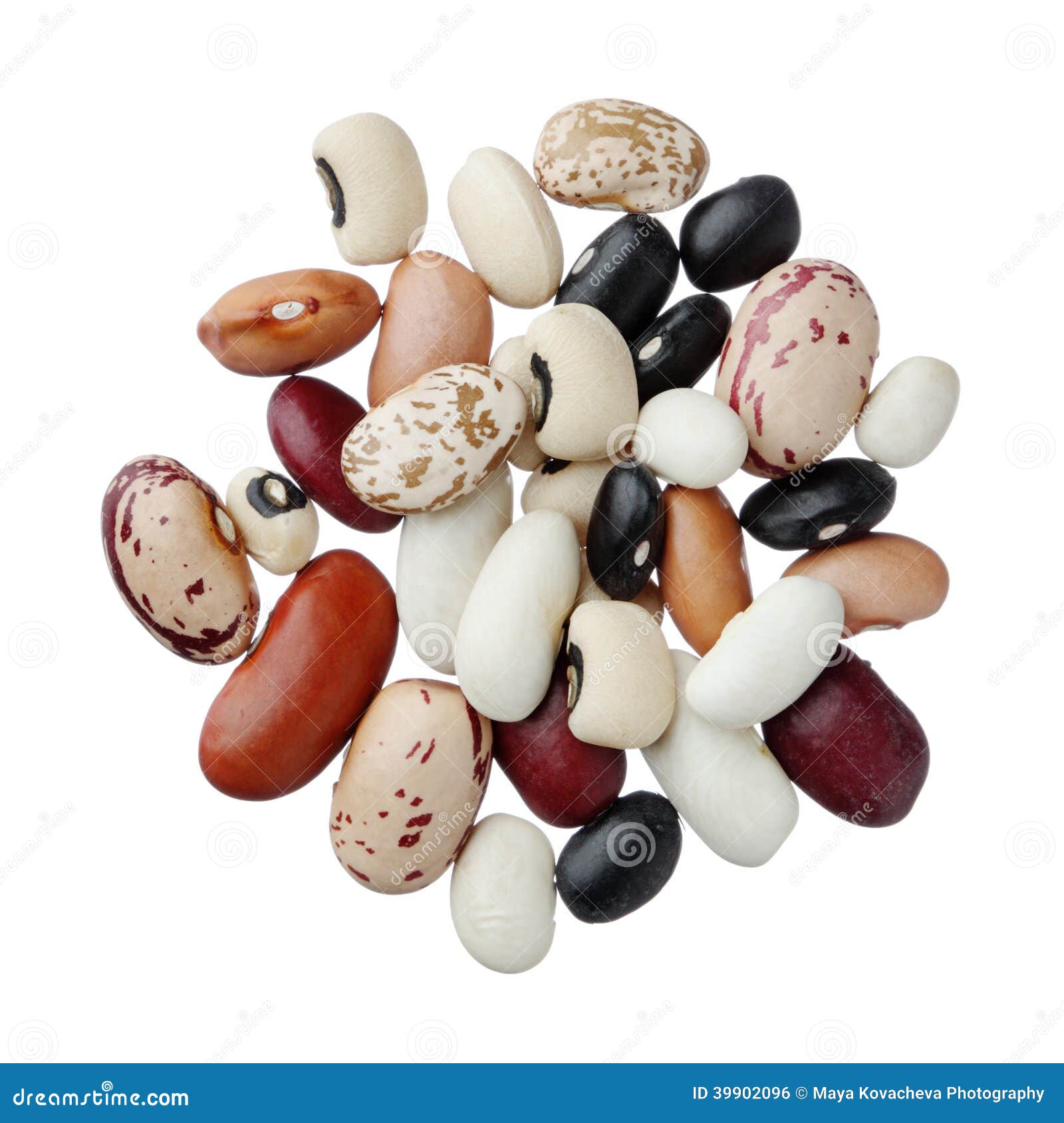 Assorted Dried Beans Isolated on White Stock Photo Image of kedney