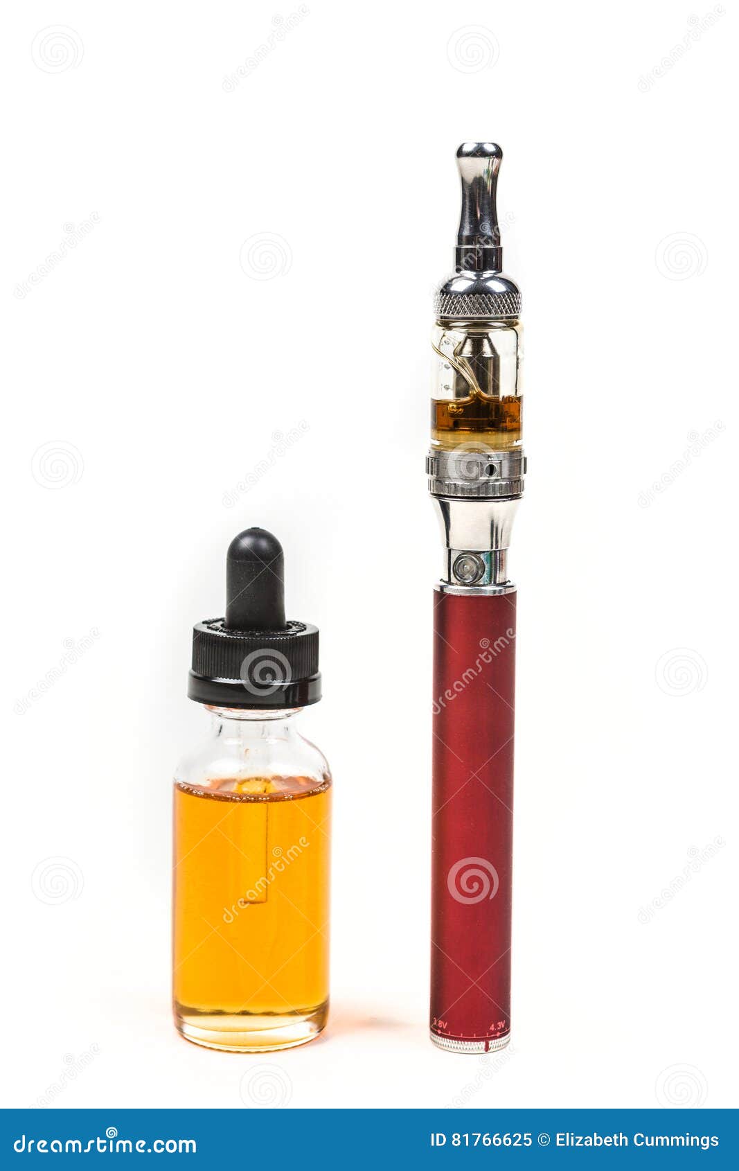 assorted flavors vape juice and eyedropper, ecigarette