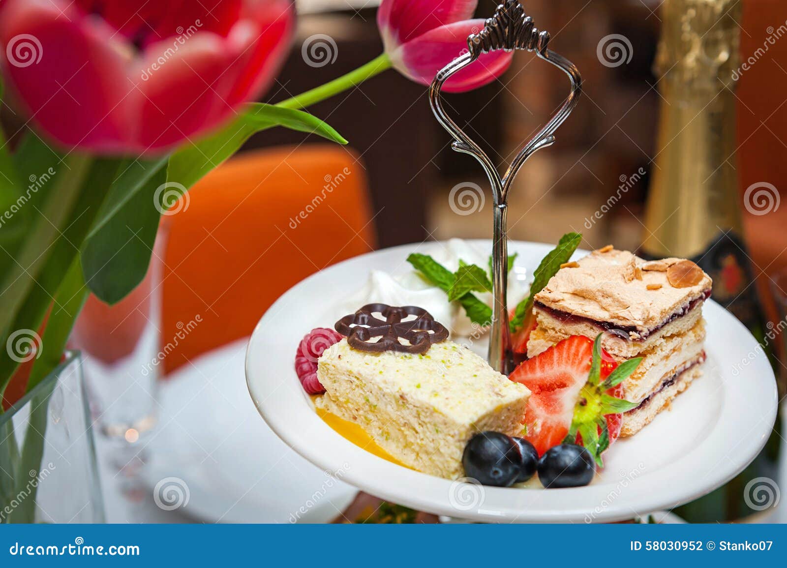 assorted flavour delicious of desserts