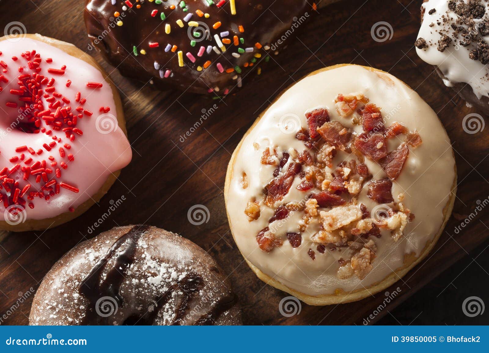 Assorted Homemade Gourmet Donuts Stock Image Image of fresh, frosting