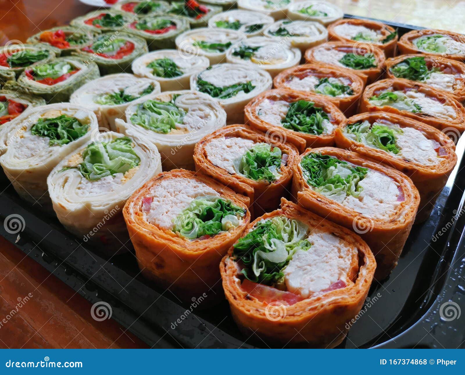 Assorted Hye Roller Platter Costco Stock Photo Image of wrapper