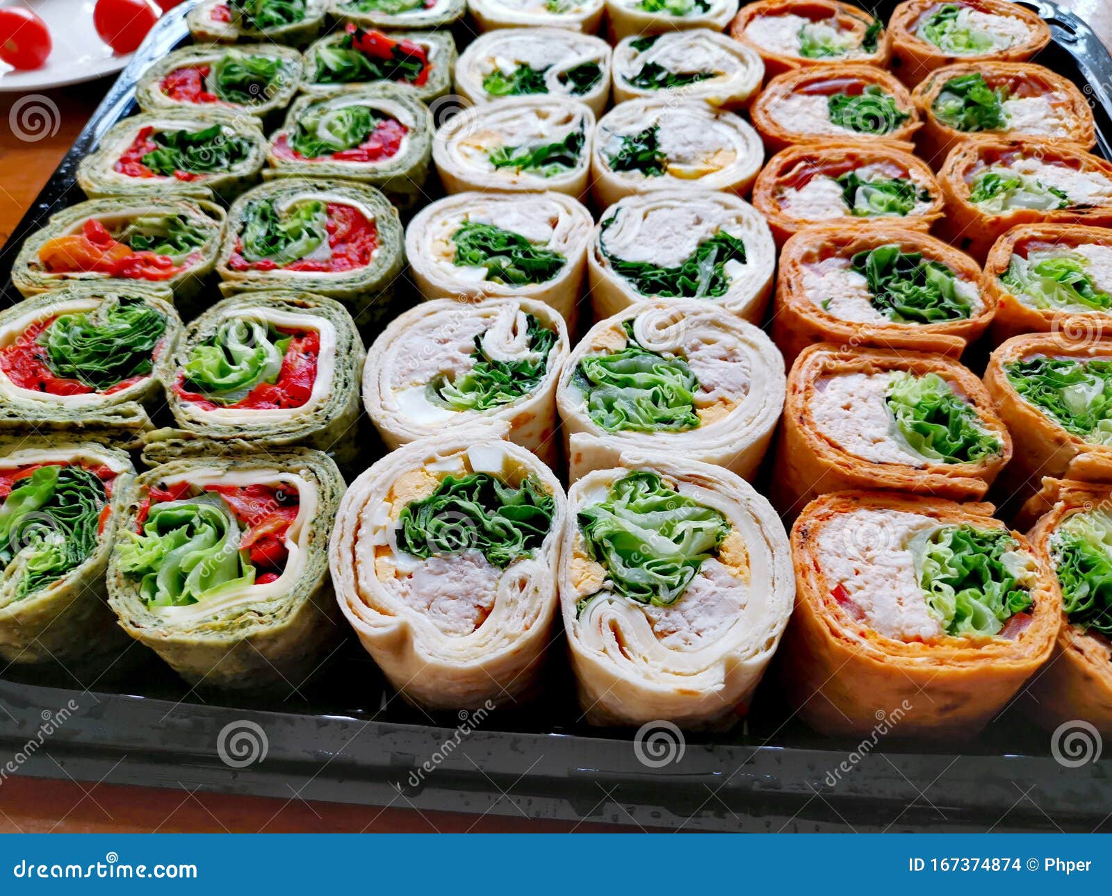 Assorted Hye Roller Platter Costco Stock Photo Image of food