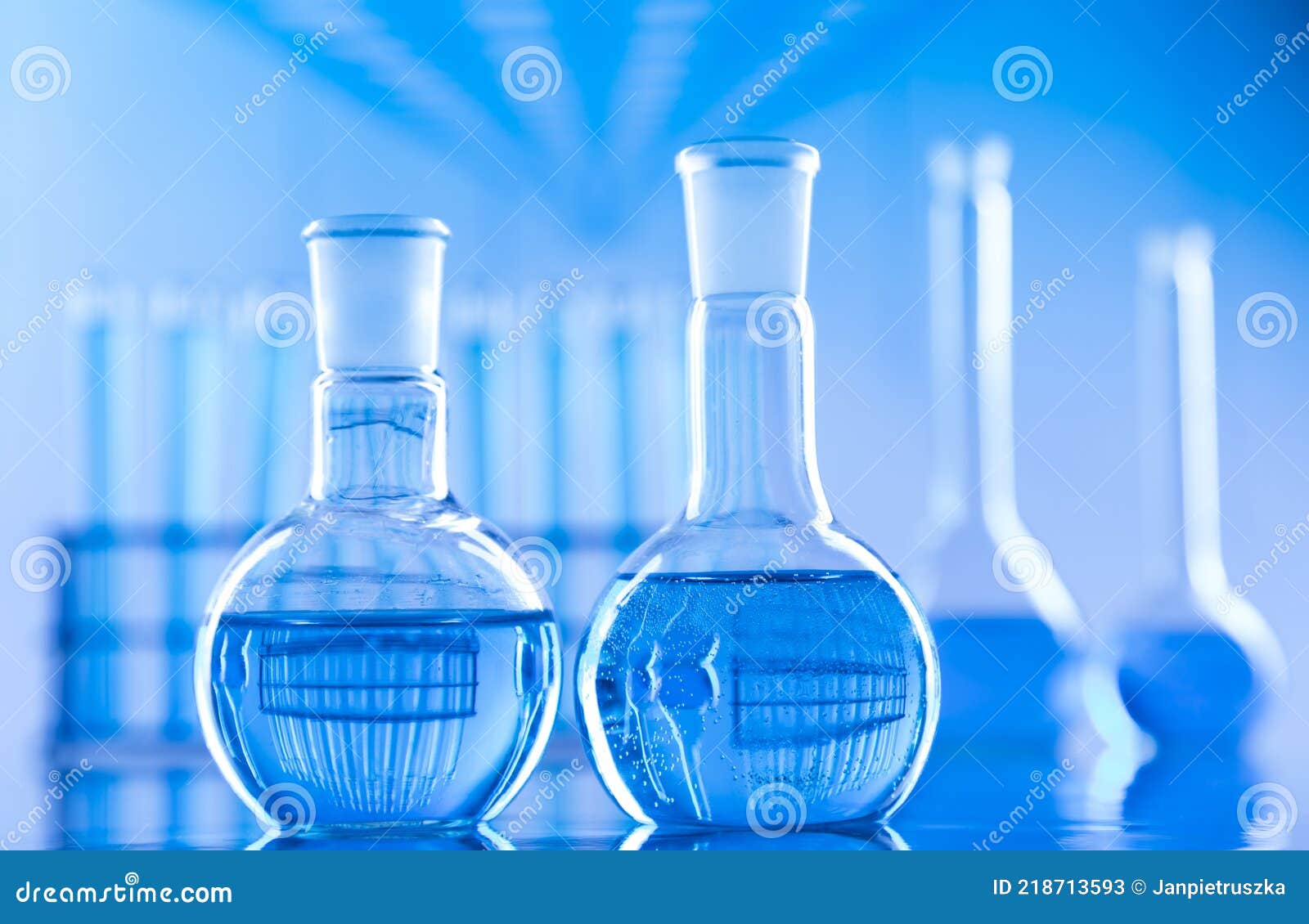 Assorted Laboratory Glassware Equipment Stock Image Image Of Color