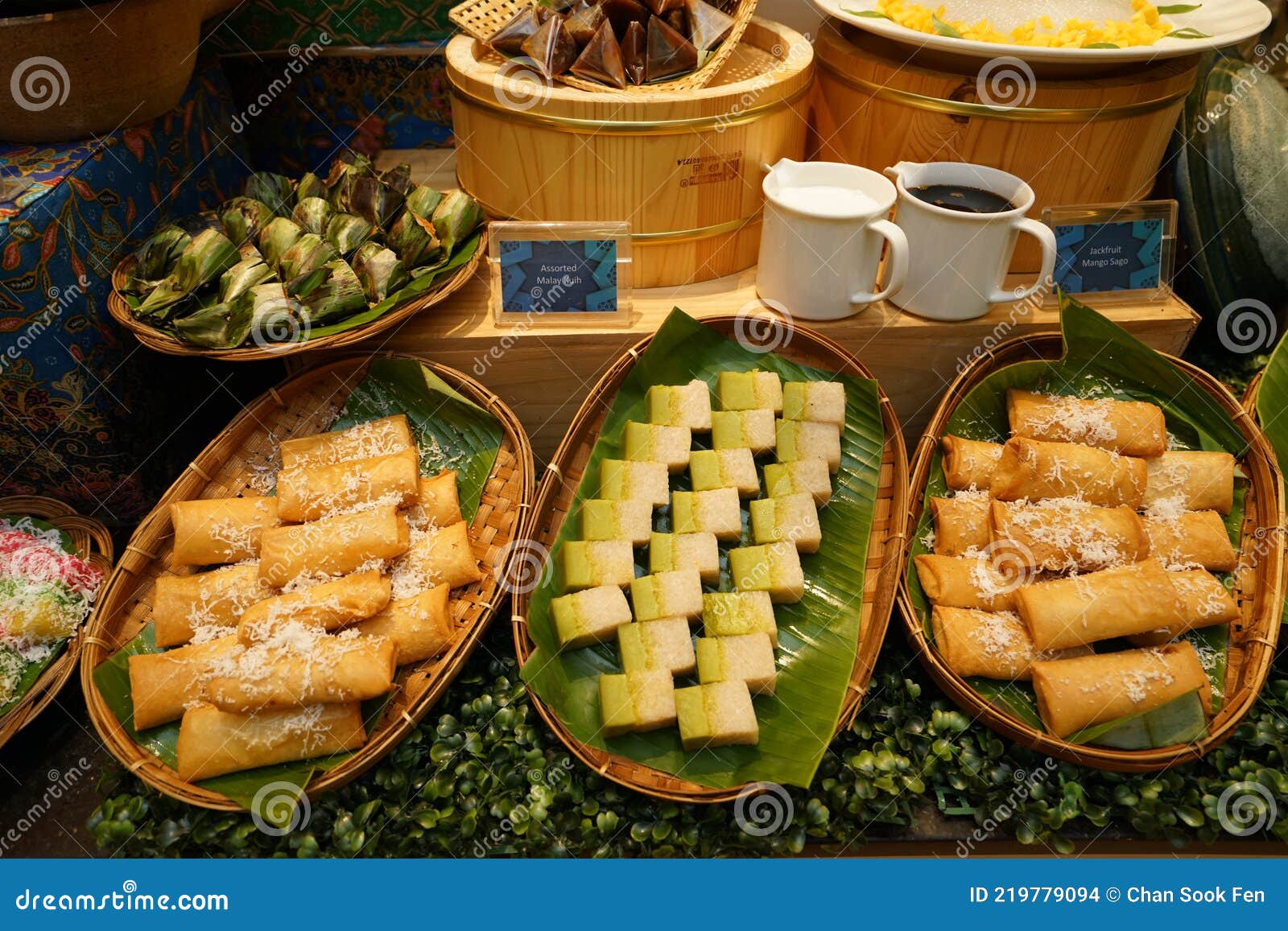 Assorted Local Malay Kuihs stock photo. Image of dish 219779094