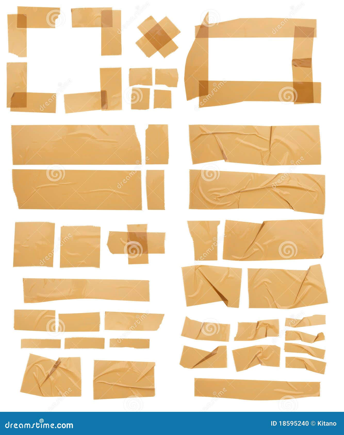 Assorted Masking Tapes stock illustration. Illustration of duct 18595240