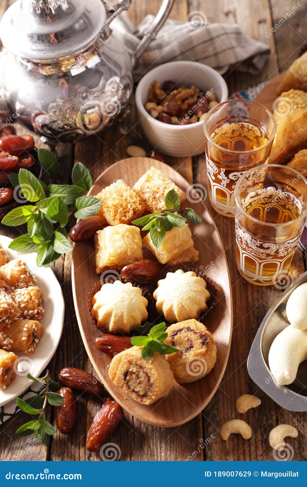 Assorted of Oriental Dessert Stock Image Image of fruit, collection
