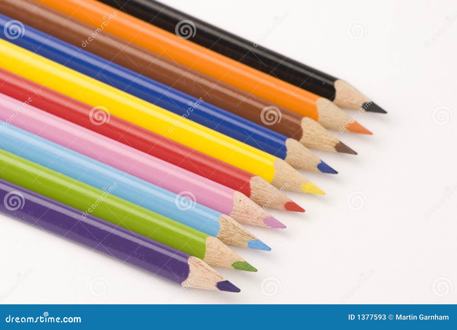 Assorted Pencils stock image. Image of supply, unique 1377593