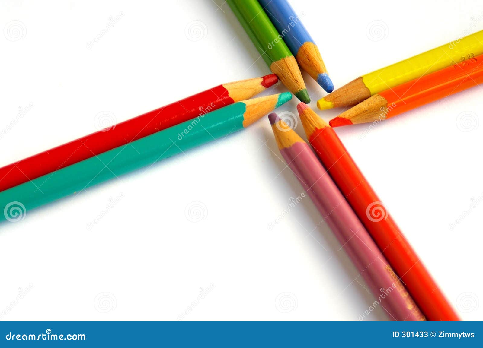 Assorted pencils stock image. Image of bright, artistic 301433