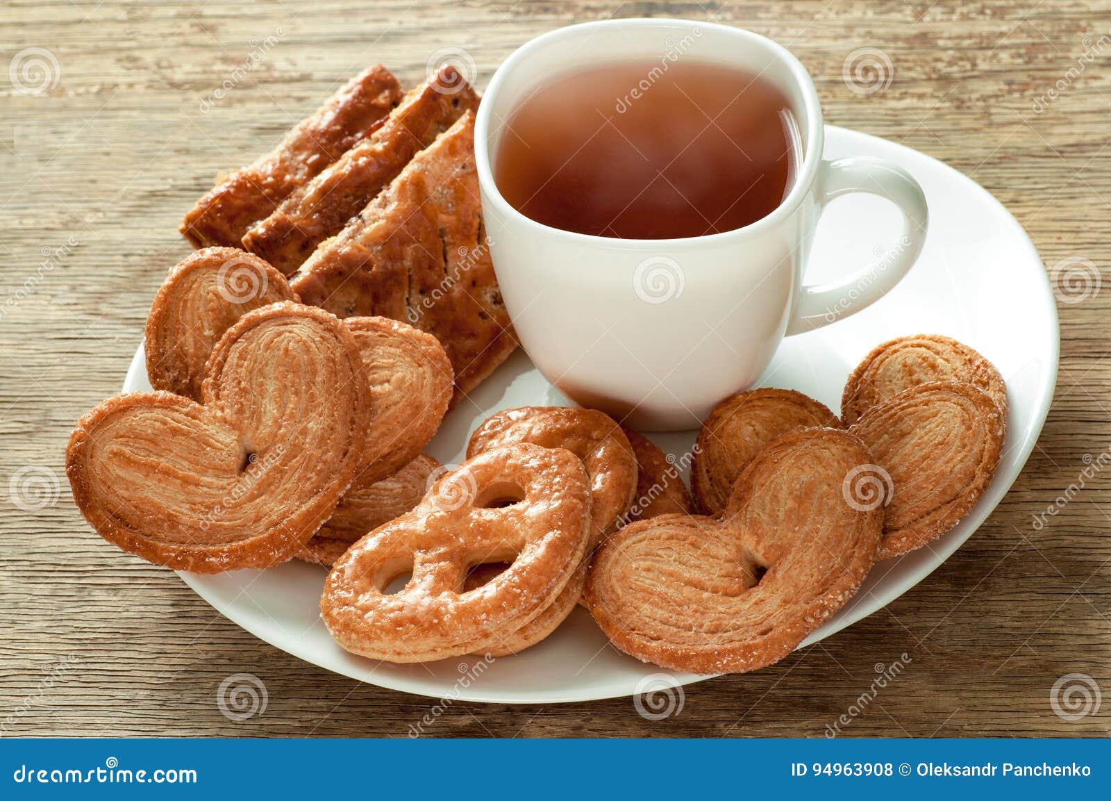 Assorted Snacks Bakery with a Cup of Tea Stock Photo Image of kitchen