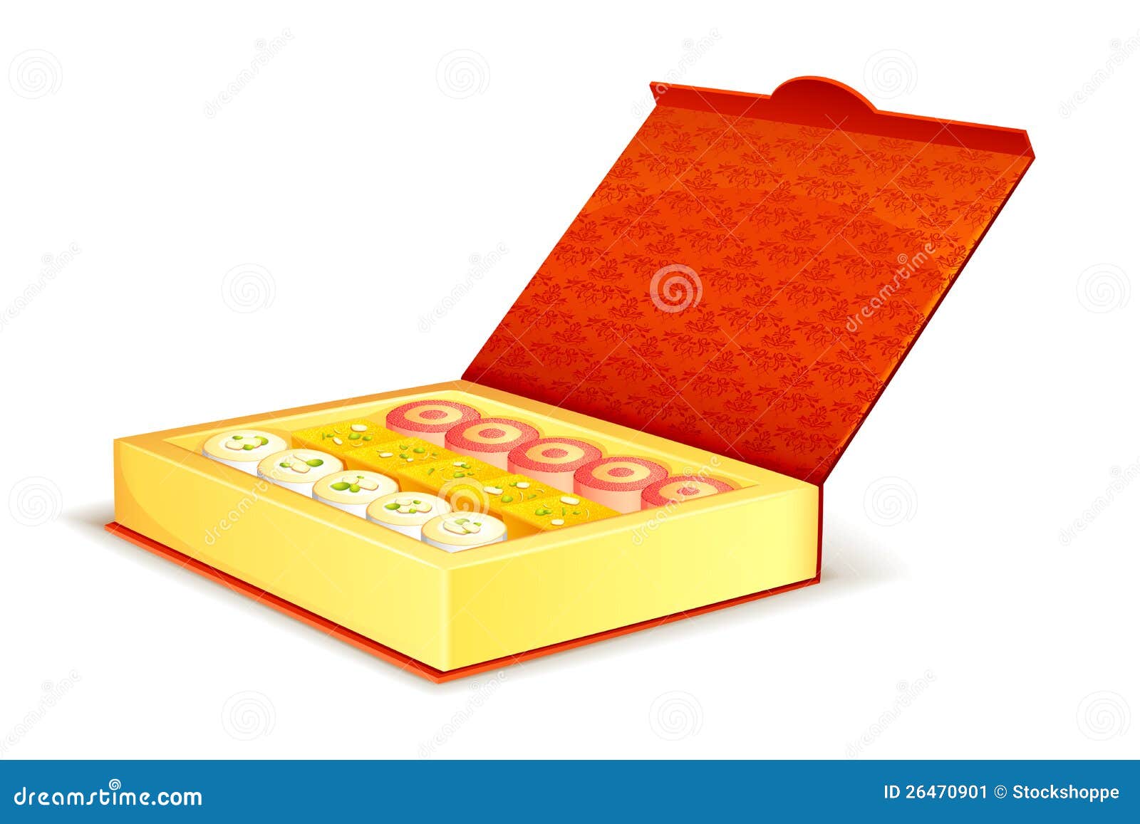 Assorted Sweet Box stock vector. Illustration of food 26470901