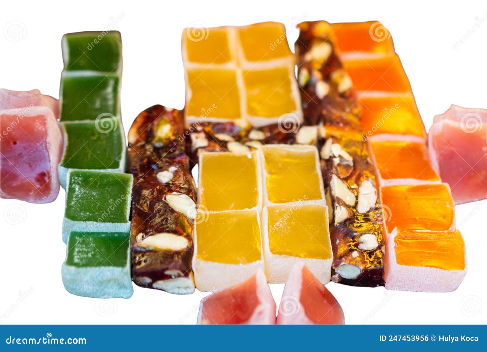 Assorted Turkish Delights Rahat Lokum Stock Photo - Image of delight