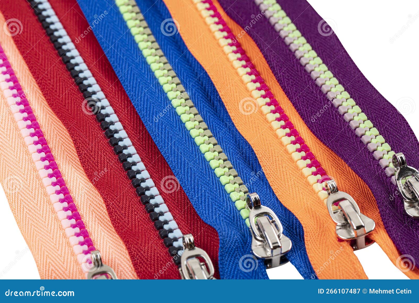 assorted ykk nylon zippers. the hottest colors of the season-great for sewing & craft projects. bright zipper of different colors