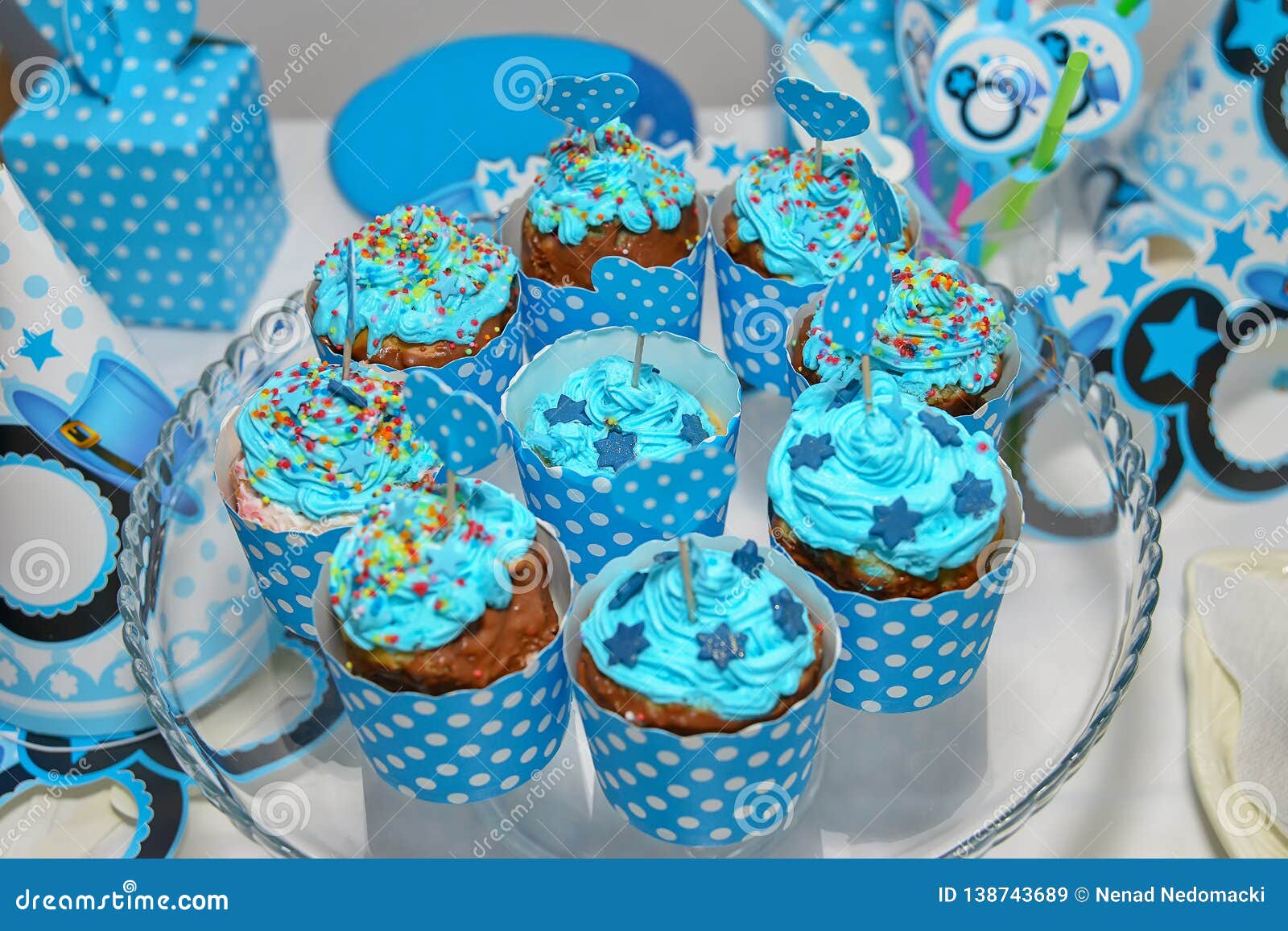 Assortiment van Kleurrijke Cupcakes
