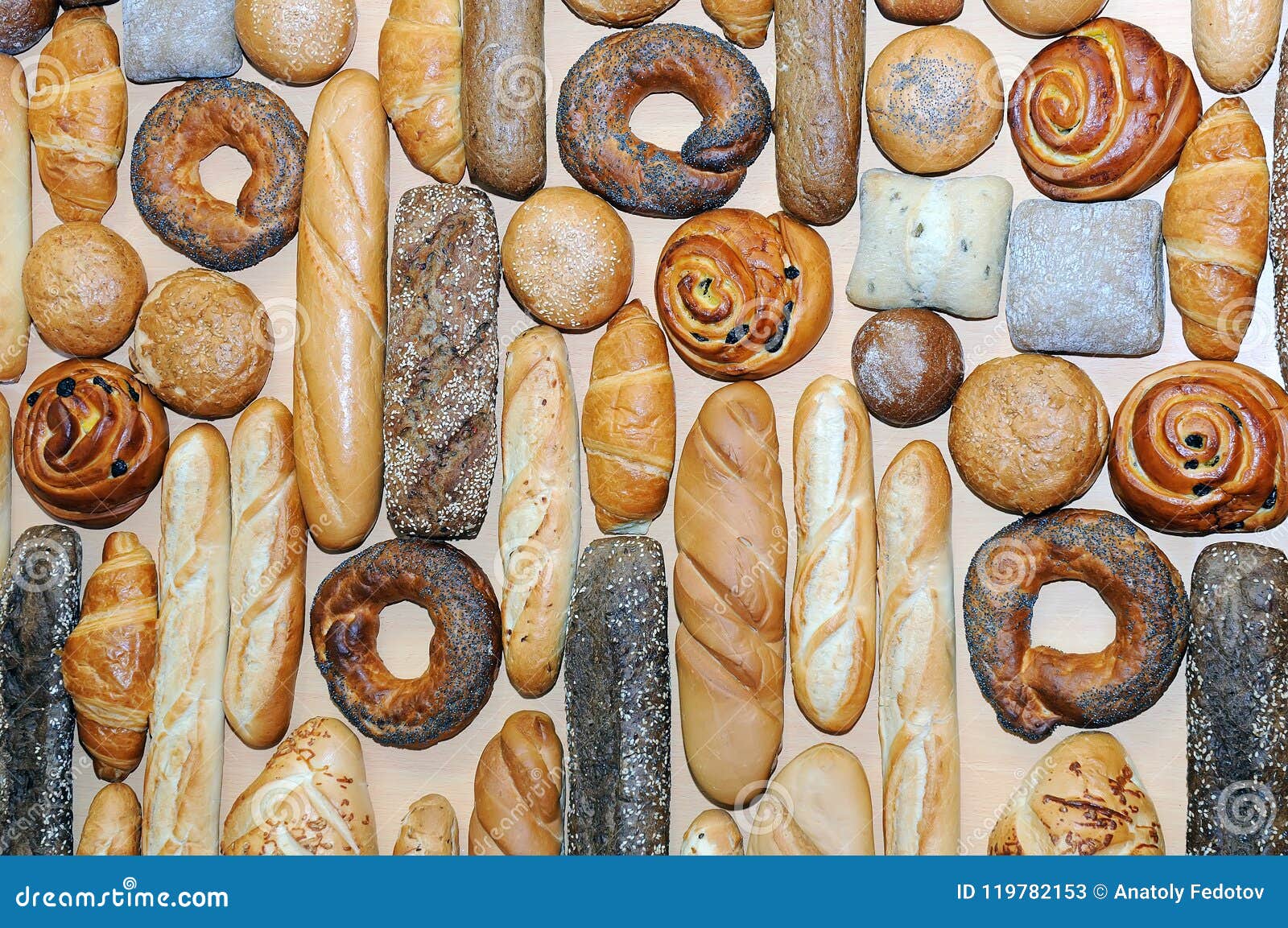 Assortment Bakery Products As A Background Stock Image Image Of