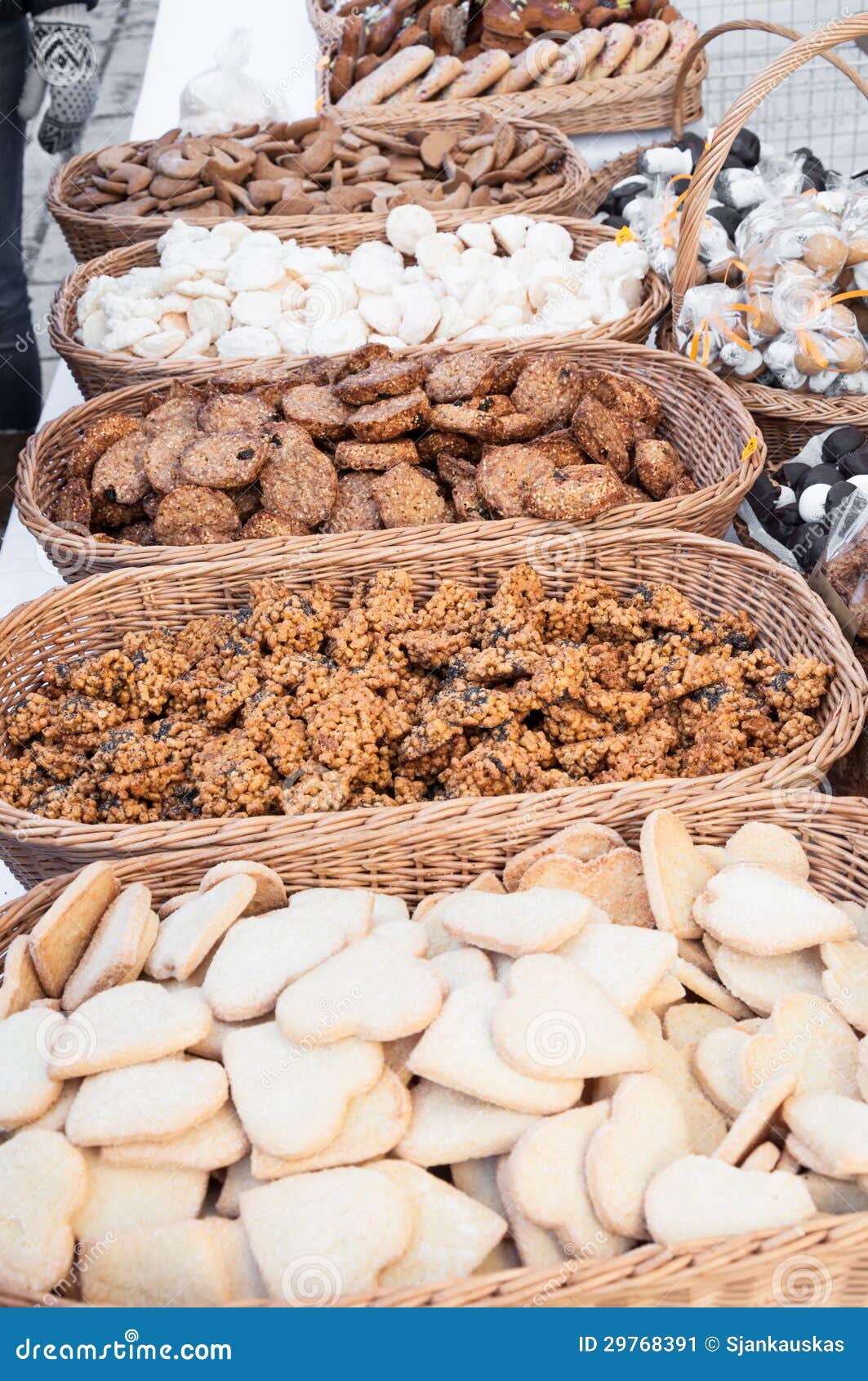 Bakery market stock image. Image of biscuits, heart, dish 29768391