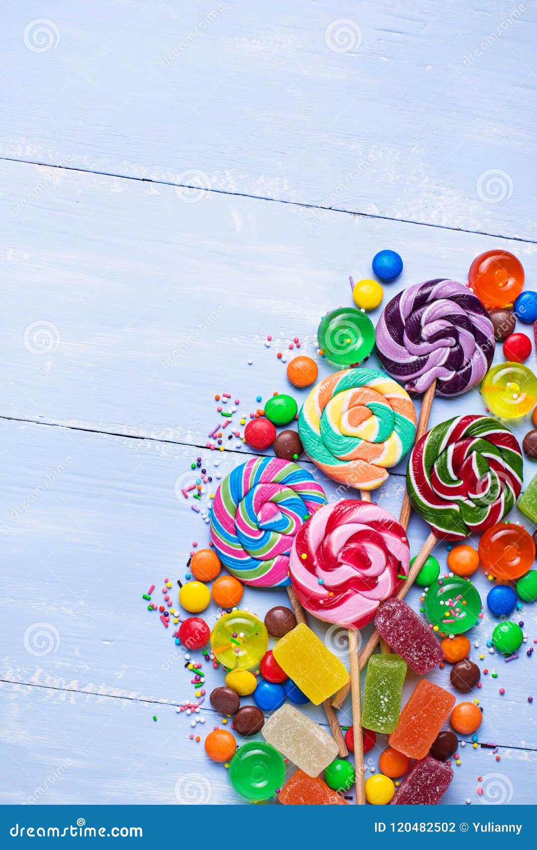 Assortment Of Colorful Candies And Lollipops Stock Photo - Image of ...