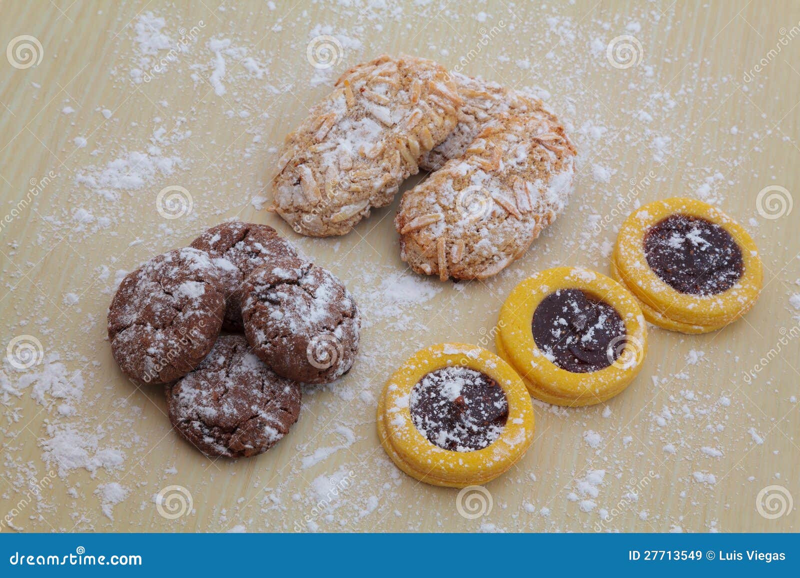 Assortment of cookies stock image. Image of chocolat 27713549