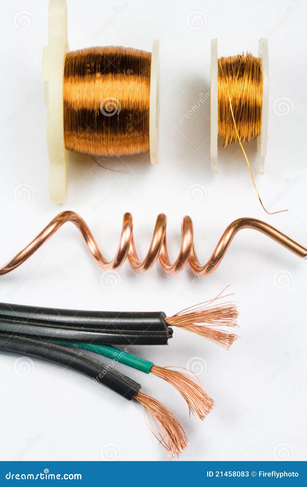 Assortment of Copper Wire stock image. Image of copper 21458083