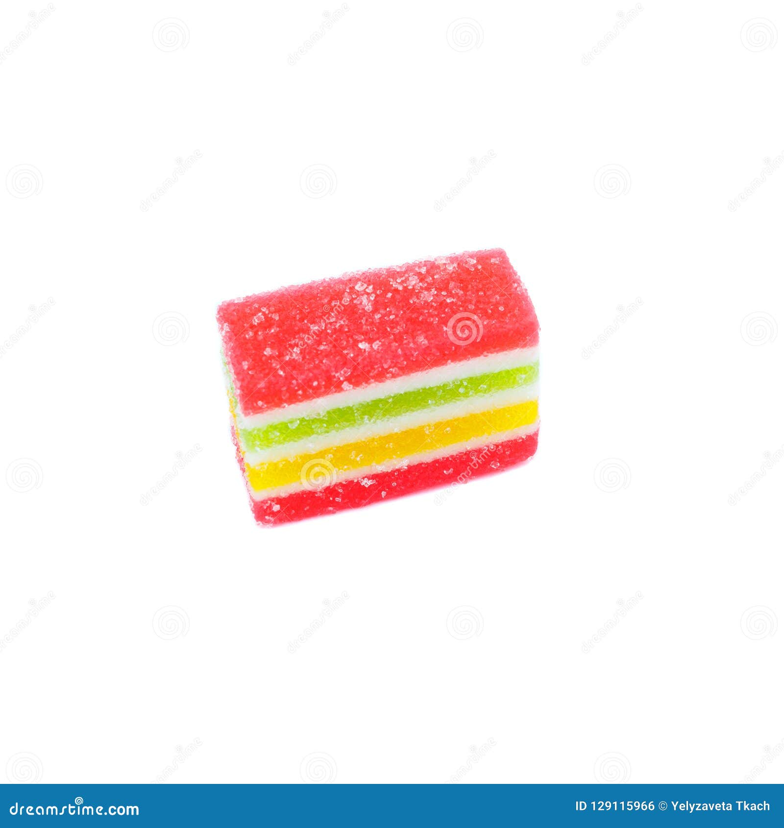 Assortment of Different Marmalade, Isolated on White Stock Photo