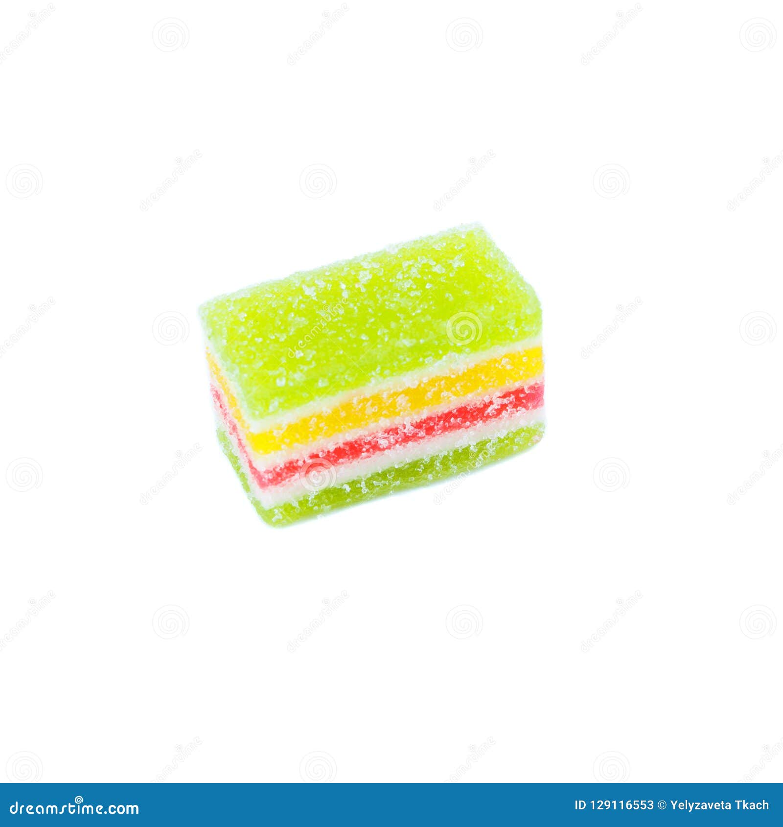 Assortment of Different Marmalade, Isolated on White Stock Image