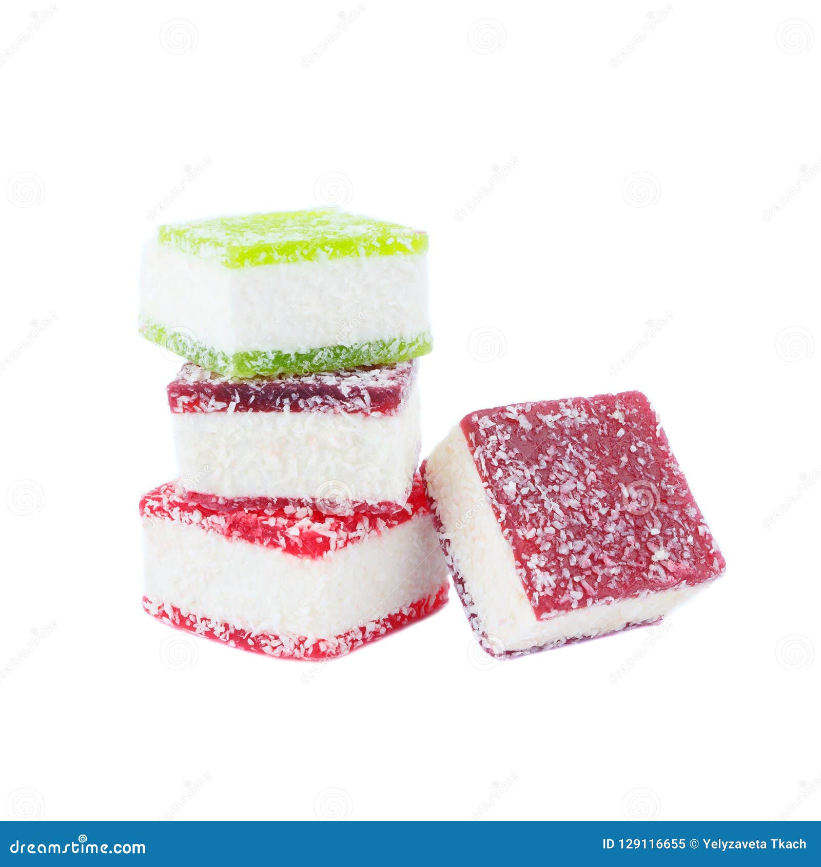 Assortment of Different Marmalades, Isolated on White Stock Image