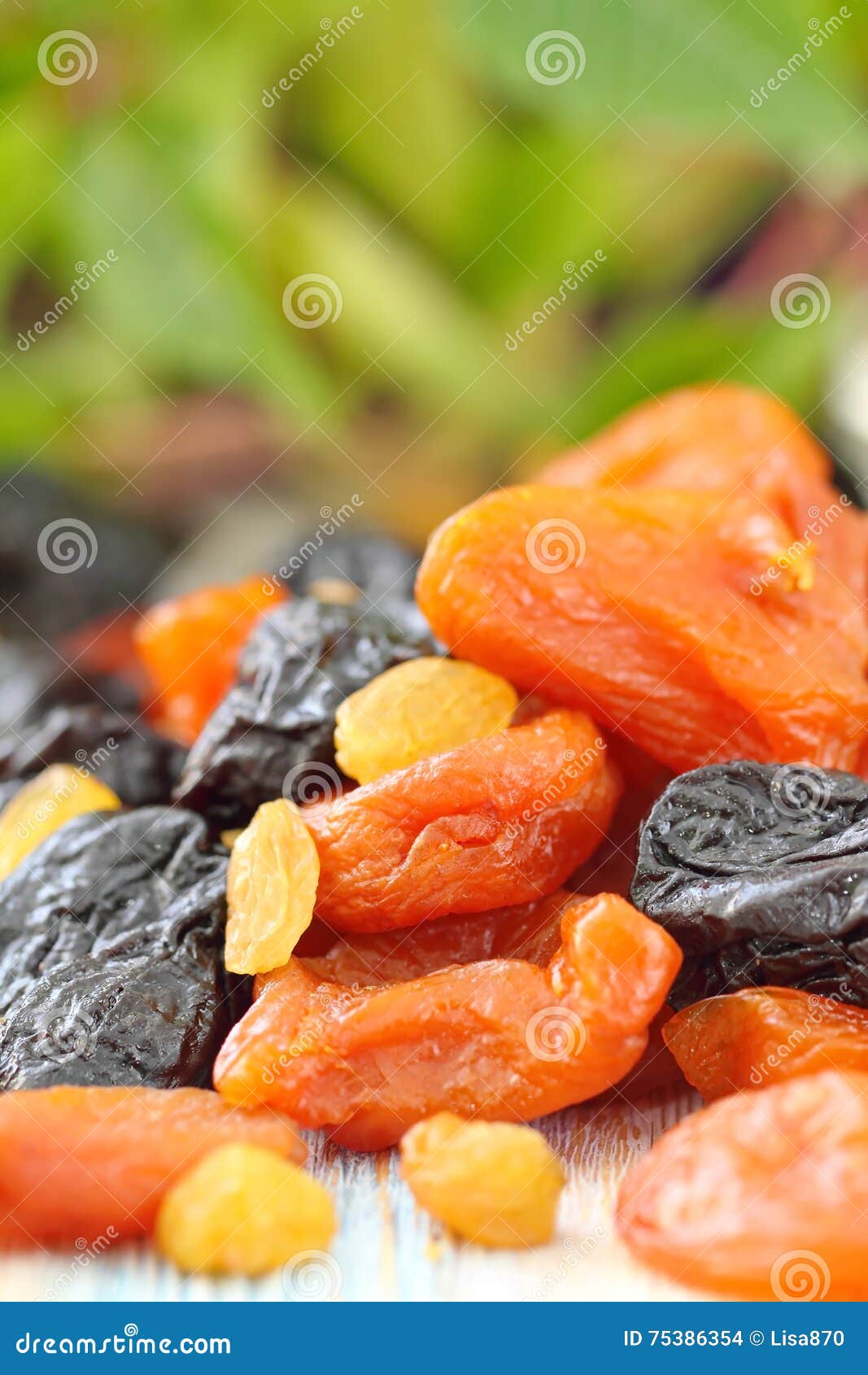 Assortment of dried fruit stock photo. Image of plum 75386354