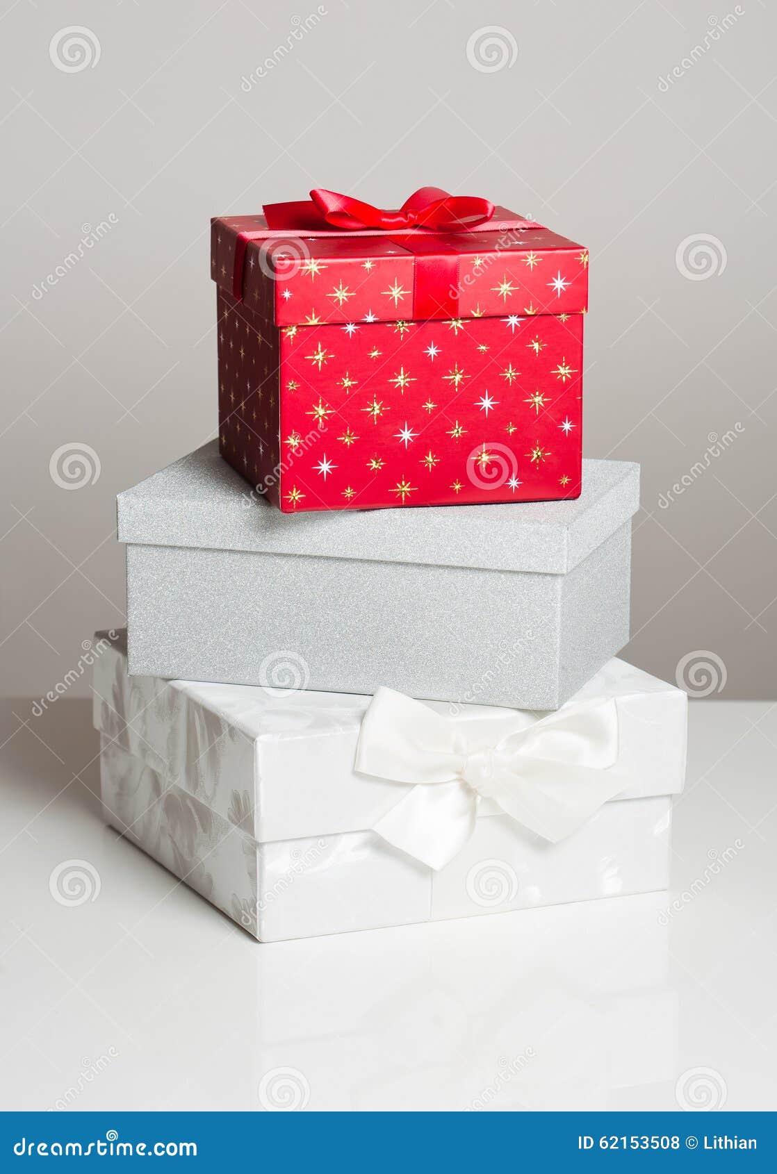 Assortment of gift boxes. stock photo. Image of christmas 62153508