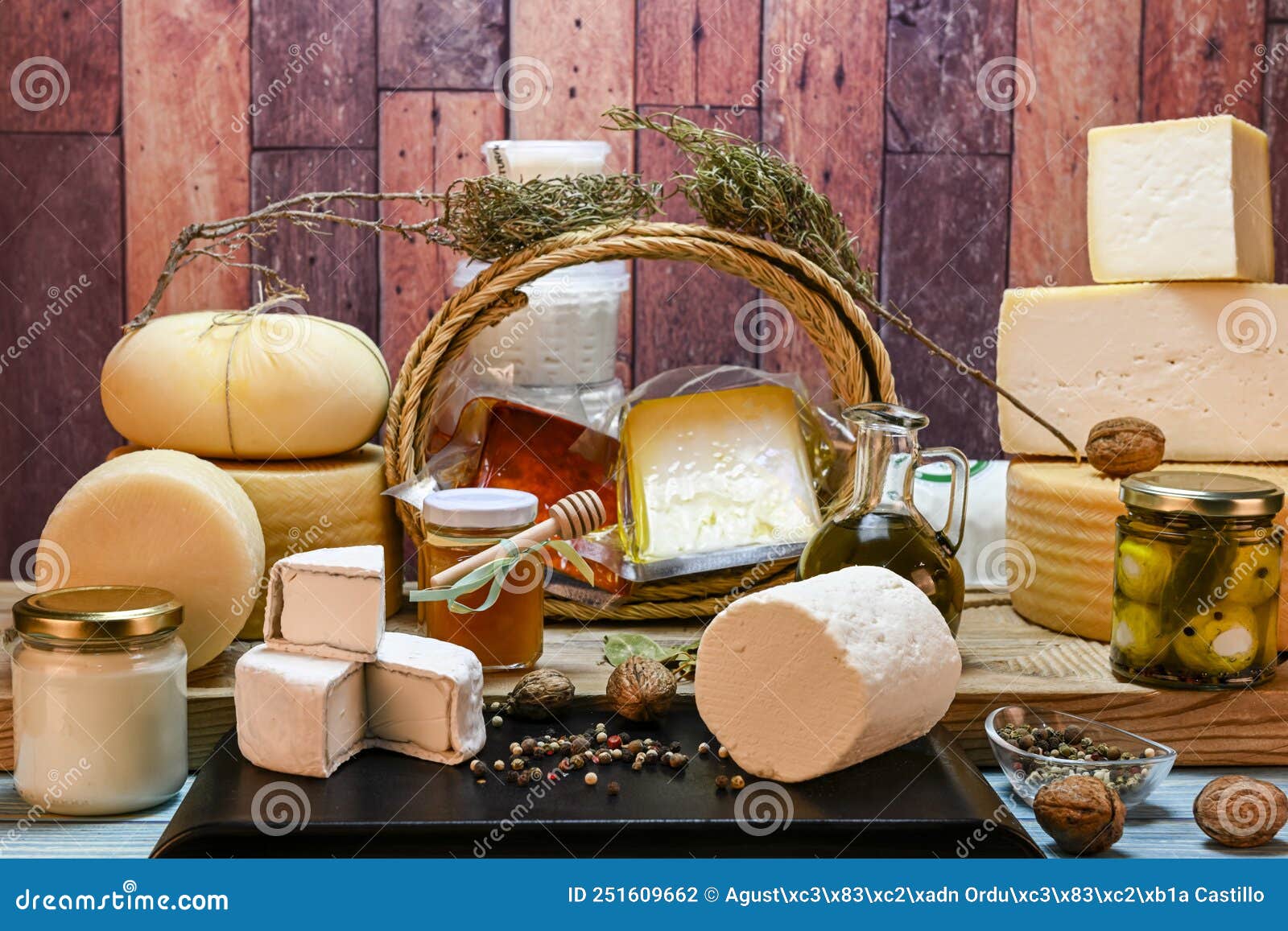 Assortment of Handmade Goat Cheeses Stock Photo Image of france, nutrition 251609662