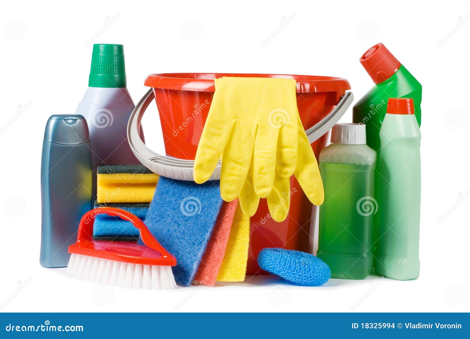 assortment of means for cleaning
