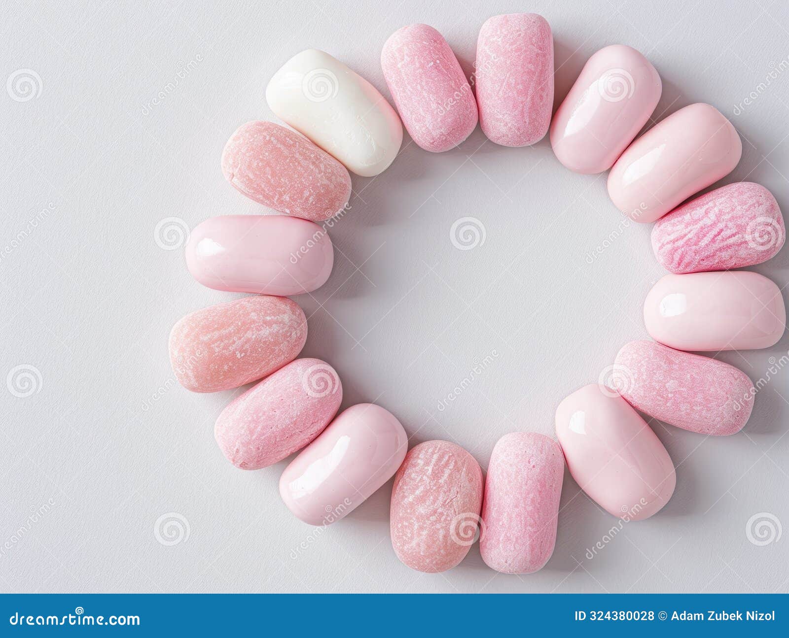 assortment of pink and white marshmallow candies