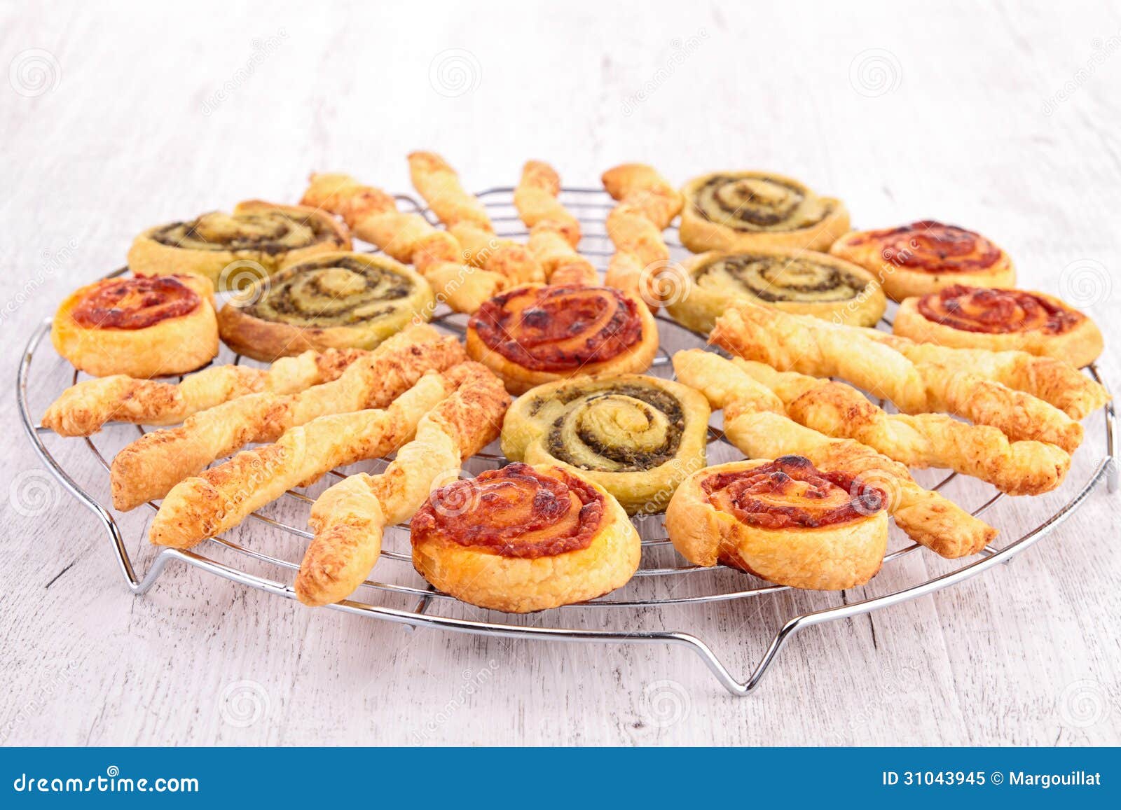 Assortment of Puff Pastry Appetizer Stock Image Image of stick