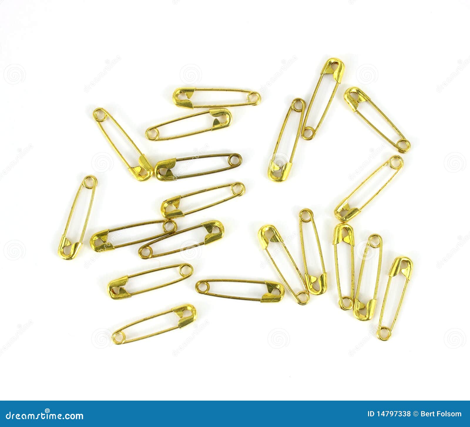 Assortment of safety pins stock photo. Image of clothing - 14797338
