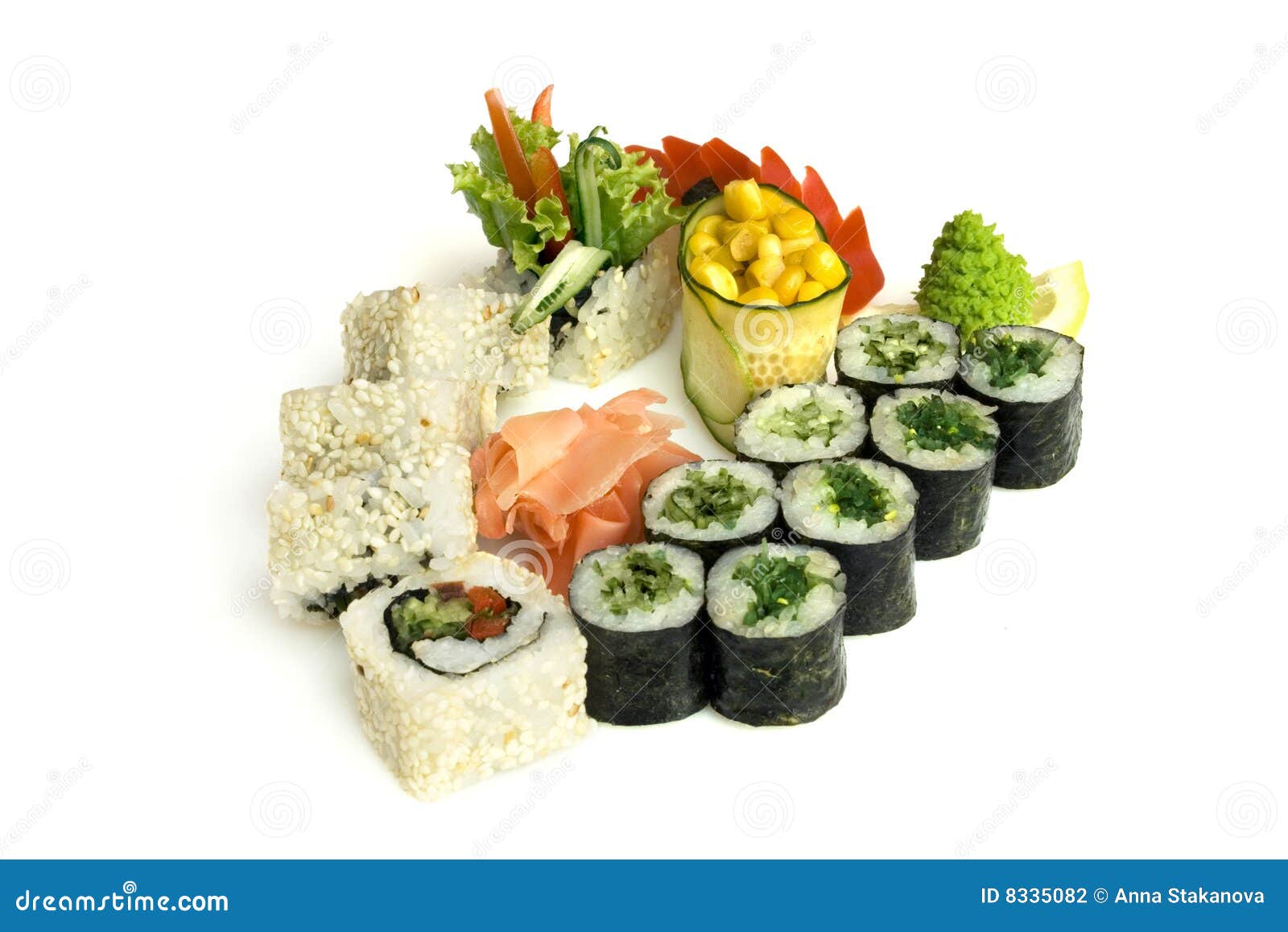 Assortment of sushi stock photo. Image of appetizing, prepared 8335082