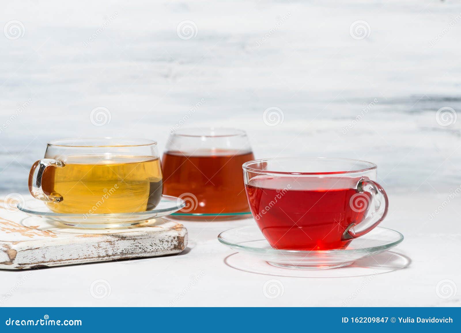 Assortment of Tea in Glass Cups Stock Image Image of healthy, carcade