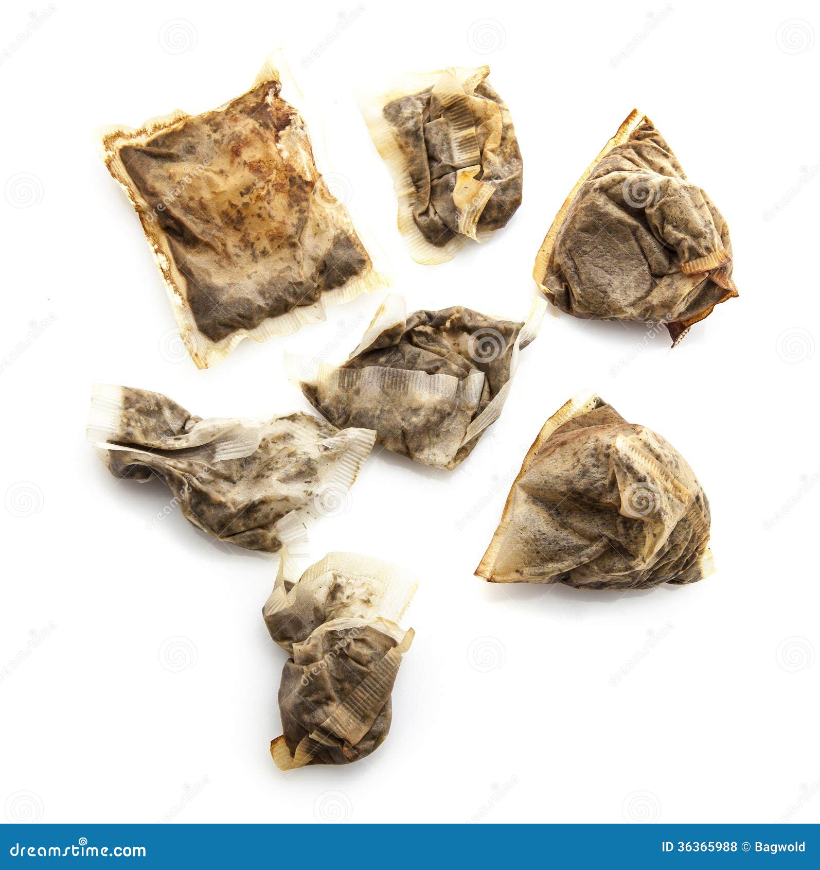 Assortment Of Used Wet Tea Bags Royalty Free Stock Photos Image 36365988