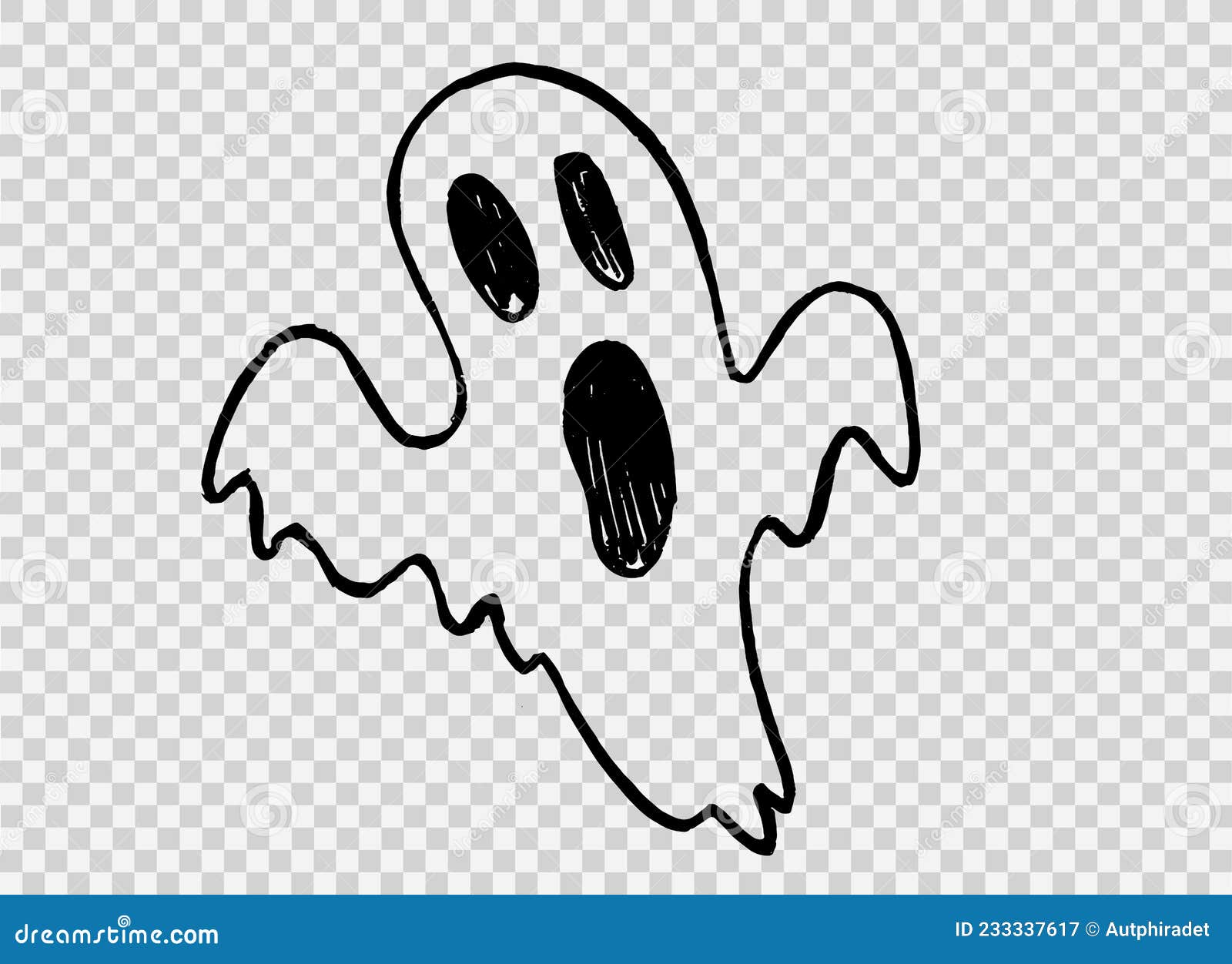 fantasma assustador de halloween png em um fundo transparente